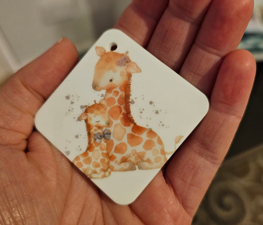 Baby giraffee keyring
