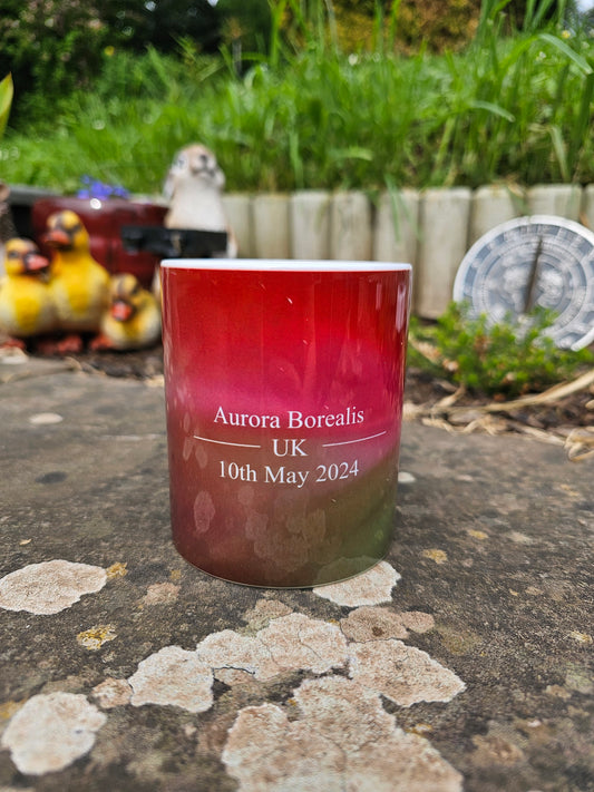 Aurora borealis mug