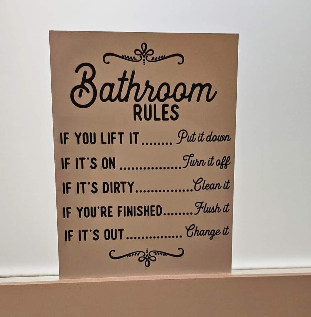 Bathroom sign