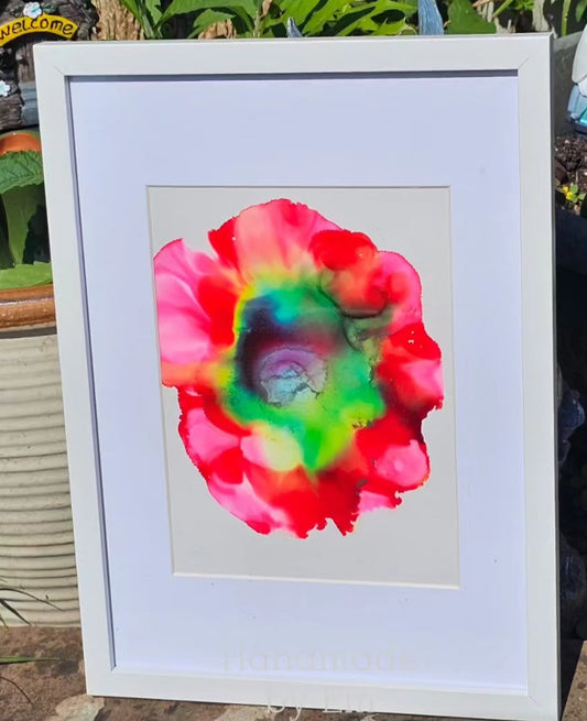 Alcohol Ink framed Art